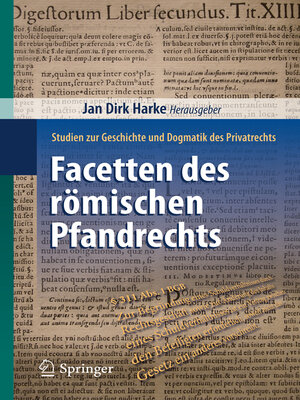 cover image of Facetten des römischen Pfandrechts